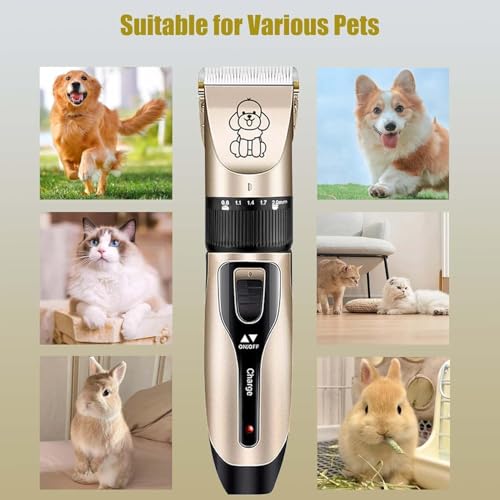 Image of BELARO Pets,Dog,Cat Trimmer /Machine /for Labrador, Shih Tzu, German Shepherd, and Golden Retriever, Rechargeable /Cordless /Battery Powered /Pets Hair Cutting Grooming Clipper Kit For Dogs