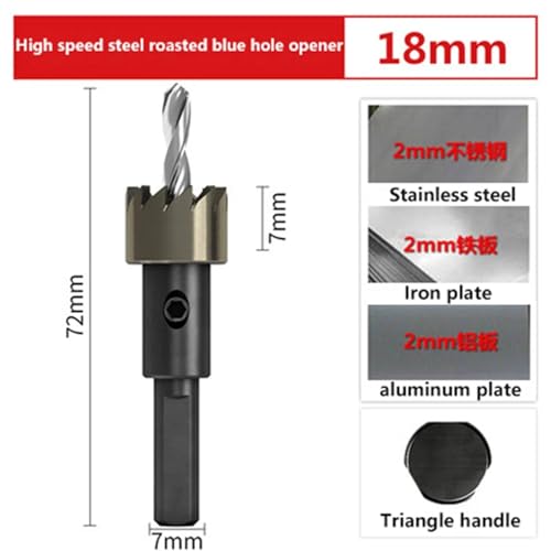 Foret alésoir acier rapide 18mm pour tôle inox et aluminium - 2