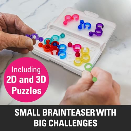 Image of WireScorts IQ Link Game Toy, Travel Game for Kids and Adults, Brain Game Iq Games with 120 Challenges - Multicolor