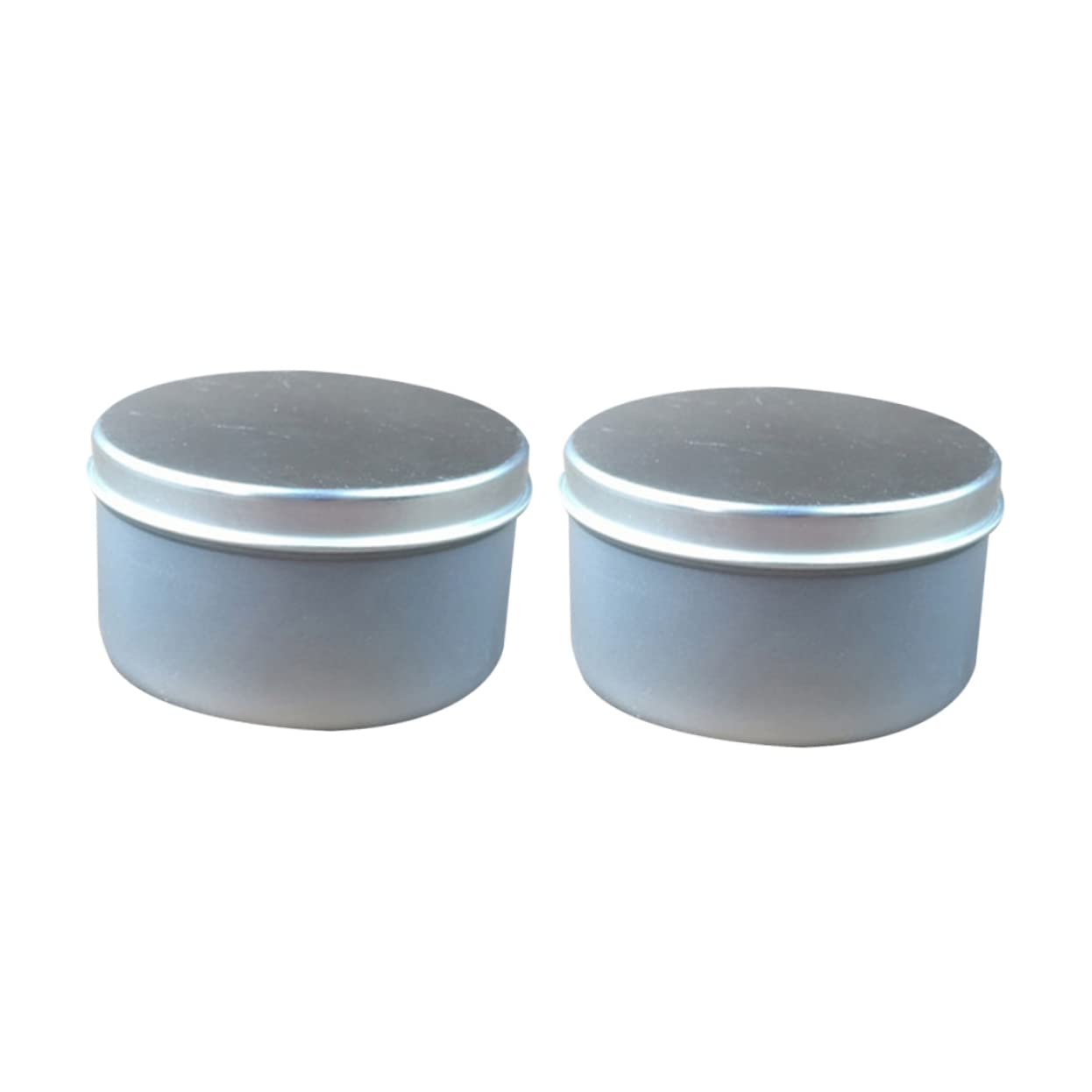 DOITOOL 4Pcs Scented Candle Making Tin Box Travel Candle Containers for Handmade Candles Present Treat Boxes for Crafts and Home Supplies Silver