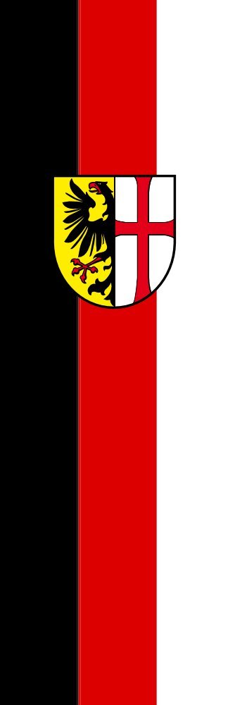 Drapeau portrait Memminger XL pavillon vertical extérieur avec blason