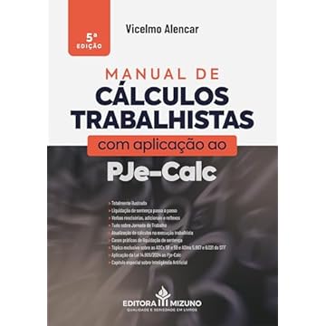 Capa do livro Manual de Cálculos Trabalhistas com Aplicação ao Pje-Calc - 5ª edição