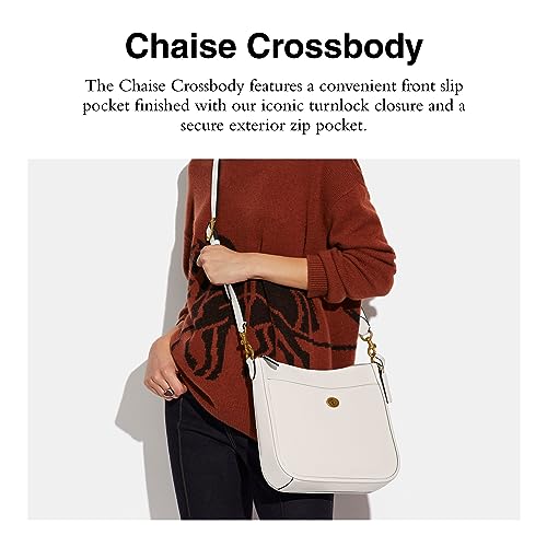 COACH Polished Pebble Leather Chaise Crossbody Chalk One Size - image 2