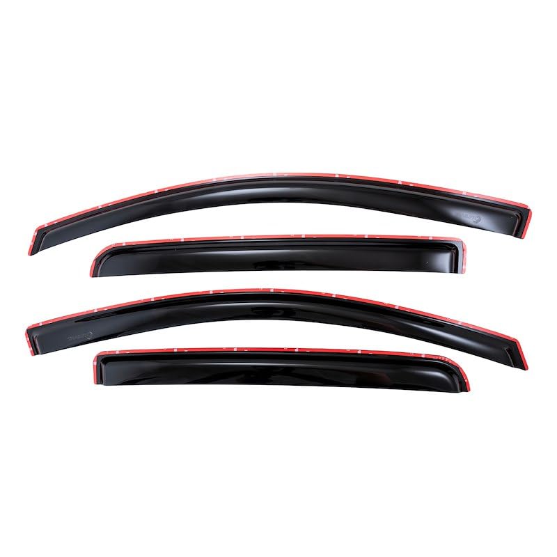 Rainguard TFX 4-PC Window Vents Low Profile In-Channel Smoke Acrylic