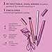 Real Techniques Double Time Brush + Lash 4 Piece Set, Dual-Ended Eye Makeup Brushes For Eyeshadow & Brows, Travel-Friendly Brush Caps For Storage, Eyelash Curler Included, Cruelty-Free