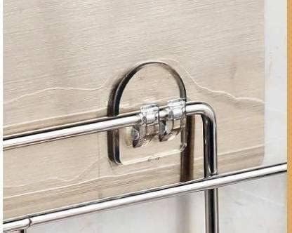 XENOTY Strong Self Adhesive Magic Sticker - Bathroom and Kitchen Hanging Racks Magic Sticker, Tissue and Towel Rack Hanging Adhesive Sticker - Only Sticker (Double Hook (16 x 7 cm), 4.00) 2
