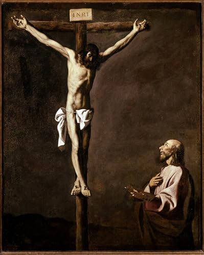 Crucifixion de l'artiste Zurbaran - Toile Inspirante d'Art Sacré 60x90cm