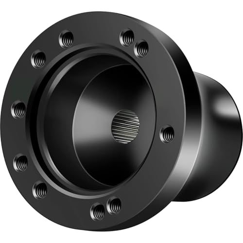 Club Car Ds Golf Cart Steering Wheel Adapter For Club Car Ds 1984+ Carts Fits 5/6 Hole Golf Cart Steering Wheel Premium Aluminum Easy To Install(Black)