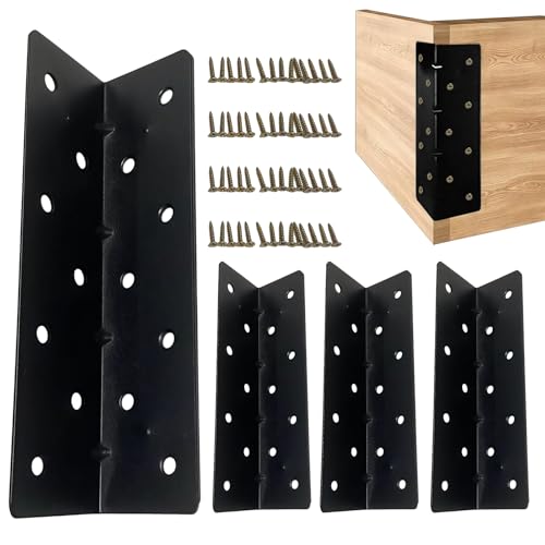 Lembeauty Conector de esquina para bancales elevados | ángulo de 90° con tornillo para jardinera | Elevado conector de esquina - para muebles de jardín exterior e interior césped