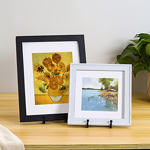 Qfull 2 Pack 6 Inch Plate Stands For Display - Plate Holder Display Stand, Iron Easel Holder Display Stands For Picture, Decorative Plate, Platter, Book, Photo Easel, Tabletop Art #TOP5