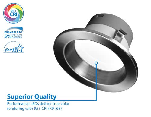 Image of DLR4(v6) 4-inch Nickel Selectable Recessed LED Downlight (DLR4607120SNK)