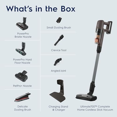 Image of Electrolux Ultimate700 Complete Home Cordless Stick Vacuum with 3 Specialized Nozzles (Multi-Surface, Hard Floor & Pet), 50-Minute Run Time, 4 Power Modes, Walnut Brown