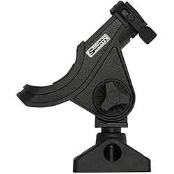 Scotty #280-BK Soporte para caña de pescar con soporte lateral #241 (negro) pequeño