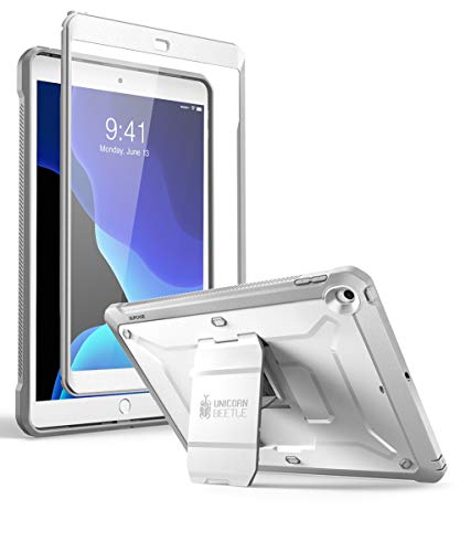 Image of SUPCASE Designed for iPad 10.2 2019 Case, [Unicorn Beetle Pro Series] with Built-in Screen Protector and Dual Layer Full Body Rugged Protective Case for iPad 7th Generation (White)