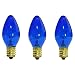 Pack of 3 Blue Chanukah Menorah Replacement Holiday Light Bulbs