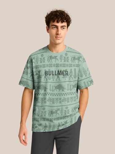 Image of BULLMER Trendy Co-ords with Oversized T-Shirt & Pants Clothing Set for Men | Cotton Blend Cord Set for Men
