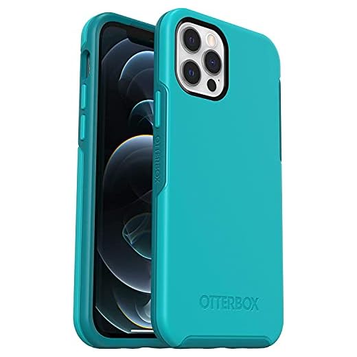 OtterBox SYMMETRY SERIES Case for iPhone 12 & iPhone 12 Pro - ROCK CANDY (SCUBA BLUE/LAKE BLUE)