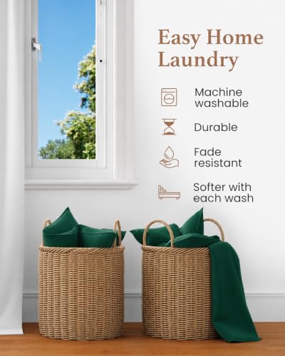 Image of 100% Egyptian Cotton Twin XL Sheets, 4 Pc, Emerald Green Sheets Twin XL