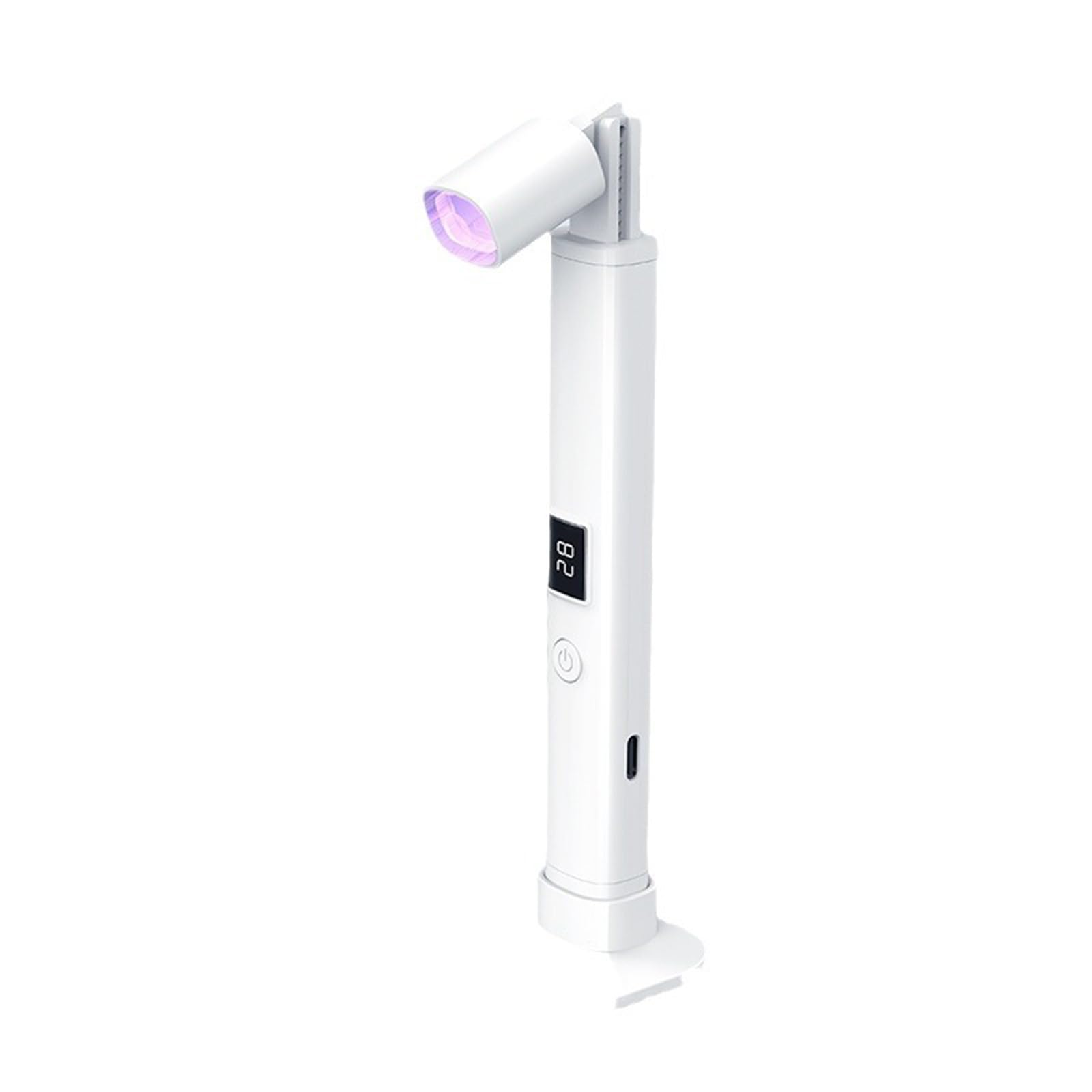 Layhou Nail Art Lamp Base Can Be Used As Cell Phone Holder 180mAH Battery 45S/60S Timing LED Display Head Can Be Retractable and Foldable