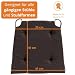 sleepling 4er Set Stuhlkissen, 42 (vorne) 35 (hinten) x 40 x 5 cm, Kastanie