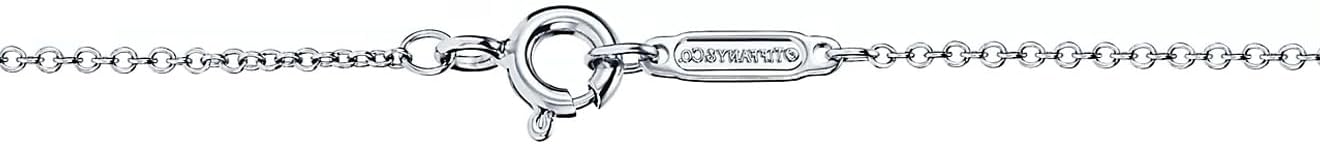 レディース サークル＆スクウェア ネックレス ダイヤモンド TIFFANY-Co ペンダント ダイヤモンドをセッティング 18K ホワイトゴールド 自分へのご褒美に