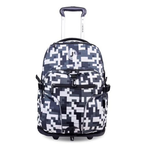 J World New York Lunar Rolling Backpack, Laptop Bag with Wheels, CAMO, One Size