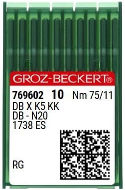 GROZ-BECKERT - 100PCS Groz-Beckert DBXK5 KK 1738KK DB-N20 Needles (80/12)