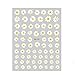 Decoraciones de las mujeres autoadhesivas patrón mixto DIY consejos floreciente flor 3D margarita decoración arte de uñas etiqueta floral Series(1)