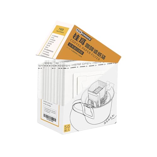 ERRORY 25/50 piezas de filtro de café portátil para colgar, desechables, bolsa de café por goteo, filtro de café hecho a mano, bolsa de papel, utensilios de café