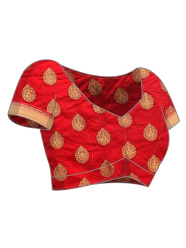 Image of AKHILAM Women's Kanjivaram Woven Soft Silk Saree With Blouse Piece
