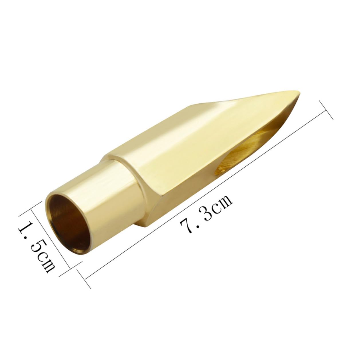 1pezzi Testa Sax Soprano Metallo Con Accessori Per Saxofono Suono Cristallino e Comfort Ottimale