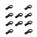 Hewnda 10 Sets Stainless Steel Bow Shackle - of Alloy Umbrella Rope Buckle, Adjustable D Buckle Umbrella Rope Bracelet Buckle Survival U Shape （Black