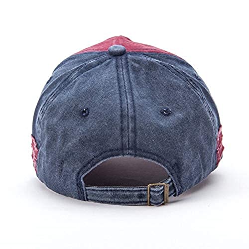 Image of Adjustable Soft Cotton Denim Cap for Men Women Baseball Vintage Washed Distressed Hats Adjustable Stylish Cap Regular Fitted