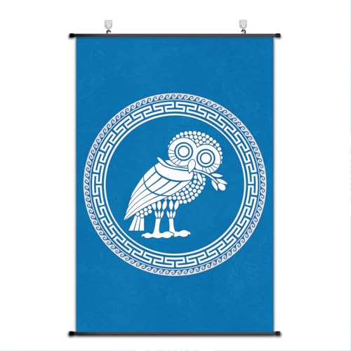 Póster de pergamino de Atenas antigua para transformar tu salón con arte romano