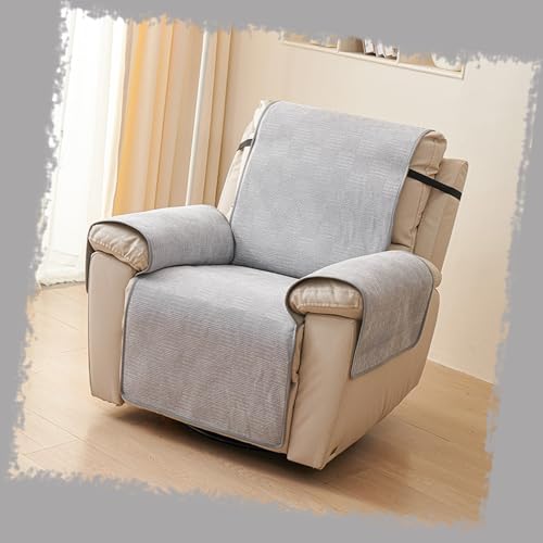 Housse fauteuil inclinable premium en maille gris clair