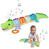 Picture of Ussybaby Baby Boy Toys for 0 3 6 9 12 Months, Soft Tummy Time Toy with Multi Textures,Rattle,Crinkle,Newborn Baby Stuffed Animal Toy, Baby Gift,Caterpillar