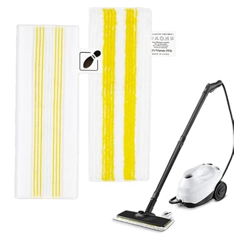 2 szt. Zamiennik dla Kärcher EasyFix Zestaw do parowania mopa parowego Wysokiej jakości ściereczki z mikrofibry kompatybilne z Kärcher EasyFix SC 2 SC 3 SC 4 SC 5 wytrzymałych ściereczek czyszczących