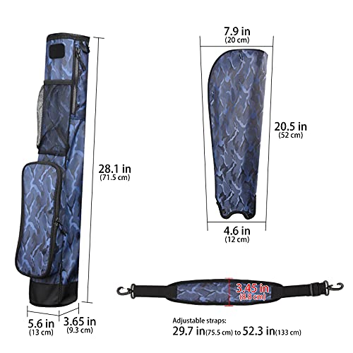 Light Weight Carry Bag With Extra Replacement Bag Of Camo Blue #TOP5