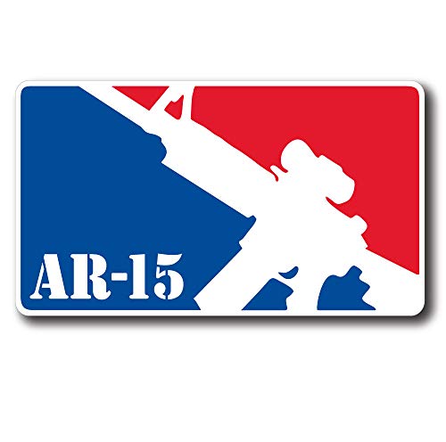 StickerJOE AR-15 Major League Pro Gun Bumper Sticker 6
