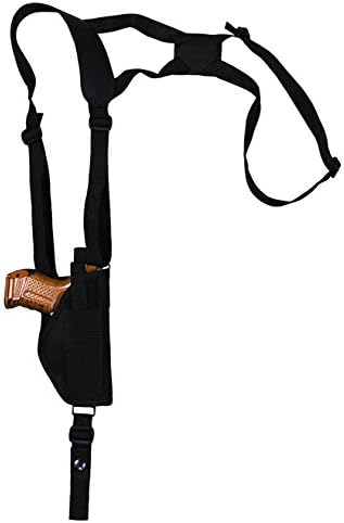 Barsony New Vertical Shoulder Holster for Compact Sub-Compact 9mm 40 45