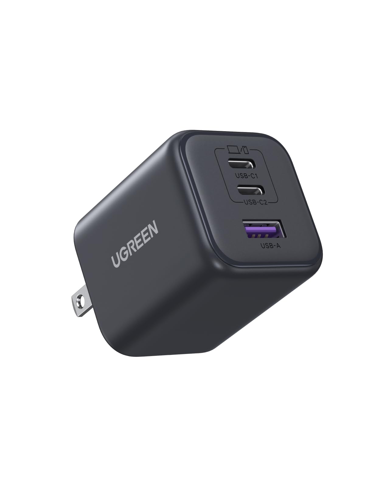 UGREEN Cargador 45W Tipo C GAN Portátil, PD USB C 2C1A