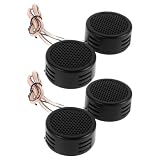 HEANUJJ 2pairs Car Tweeter Speakers Mini Dome High Fidelity Sound Compact Design for Dashboard and Door Installation Enhance Auto Audio System Treble Clarity