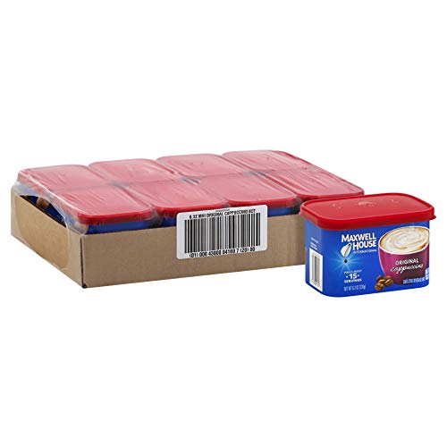 Maxwell House Original Cappuccino Cafe Style Instant Beverage Mix, 8.3 Ounce -- 8 per case.