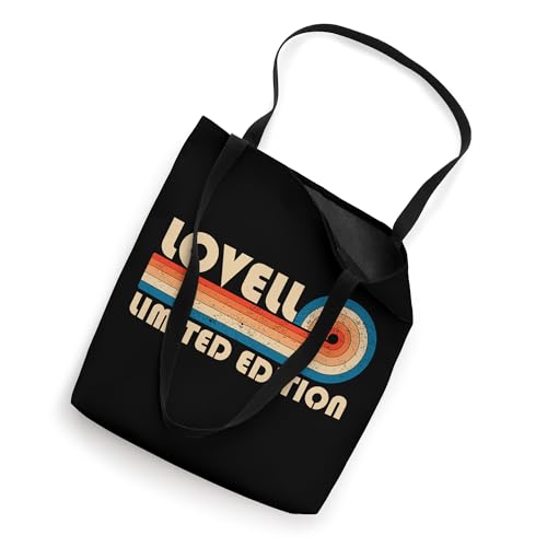 LOVELL Retro 70s 80s Sunset Stripe Tote Bag miniatura 2
