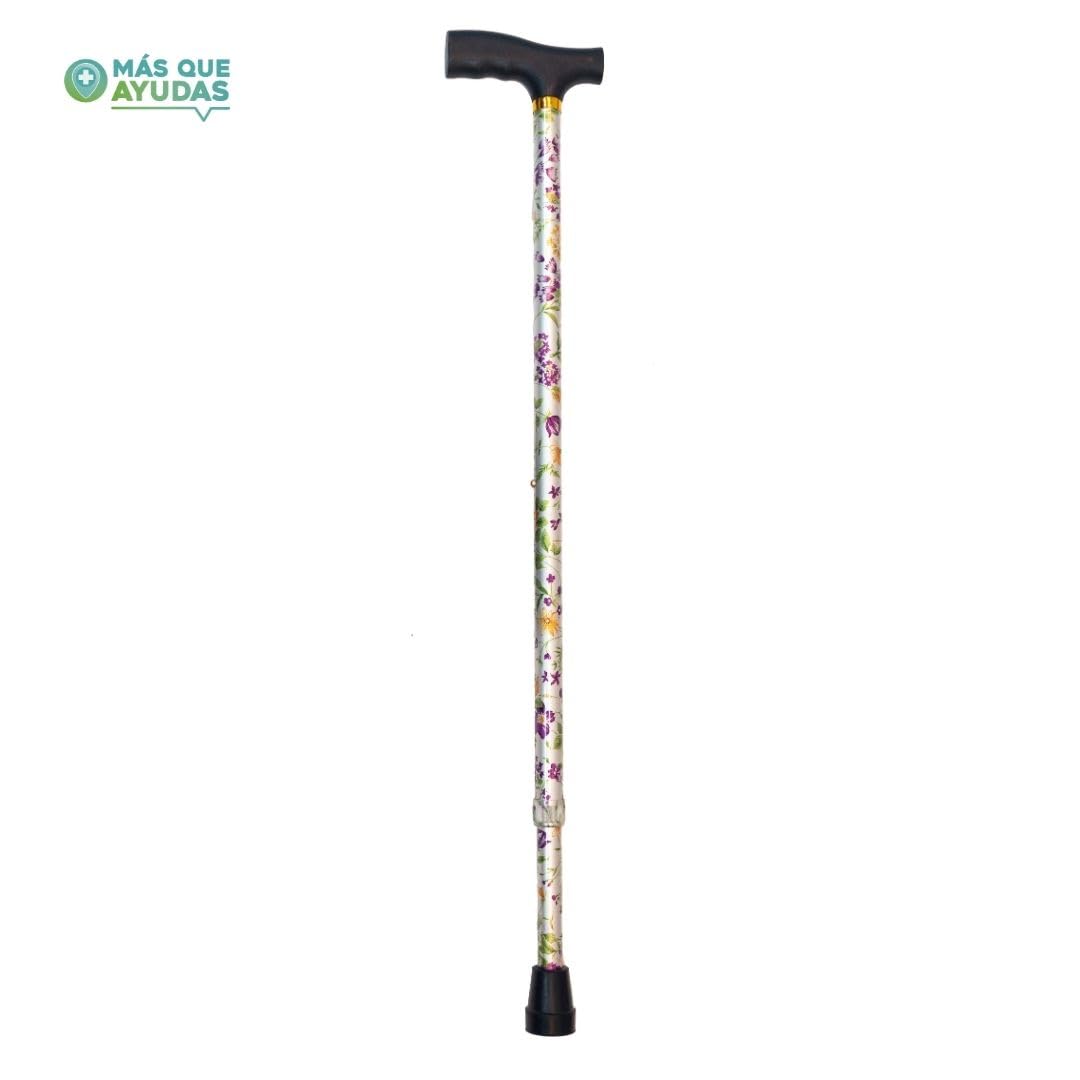 Bastón para Mayores y Adultos Basic, Extensible y Portátil, Altura Ajustable 78-101 cm, Puño Resistente a Golpes, Bastón para Caminar y Pasear, 400 g