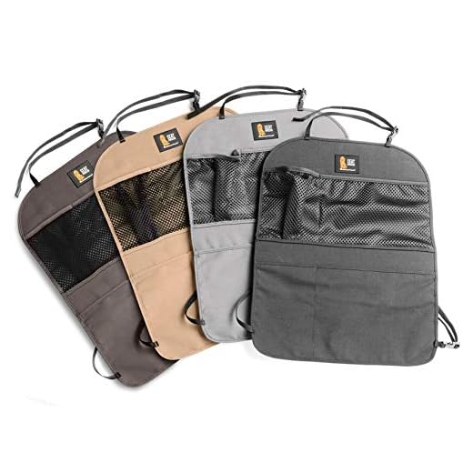 WeatherTech Seat Back Protector - Kick Mat and Organizer for The Back of Your Seat - Grey