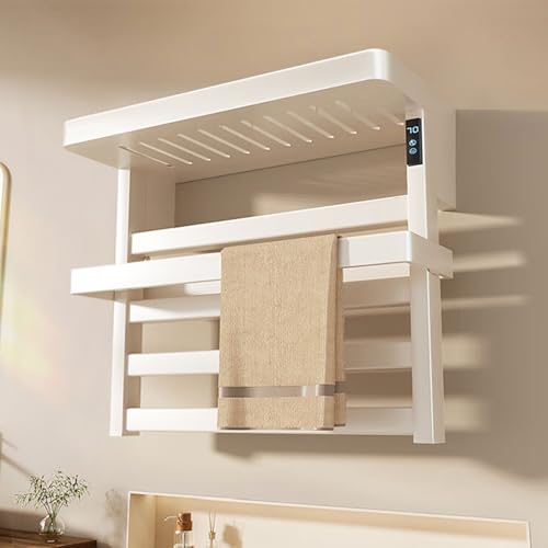 Toallero eléctrico para evitar toallas húmedas en baños y salones