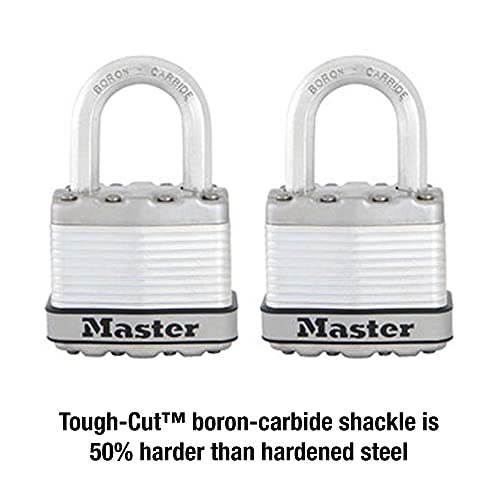 Image of Master Lock M1XT Magnum Heavy Duty Padlock with Key, 2 Pack Keyed-Alike