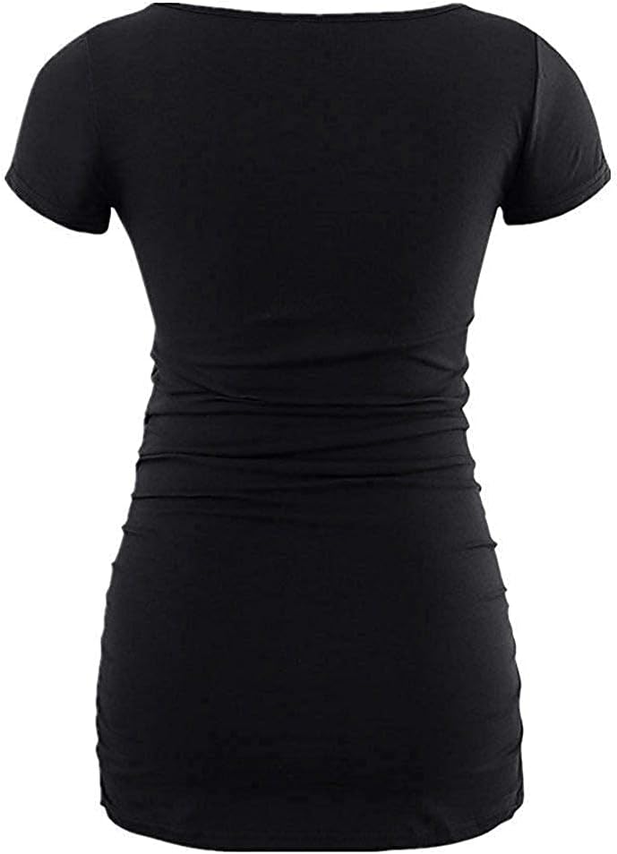 Graphic Maternity Shirts for Women - Comfortable Short Sleeve Funny Womens Pregnancy Tops - Image 5