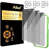 Ailun Privacy Screen Protector + Camera Lens Protector for iPhone 16 Pro